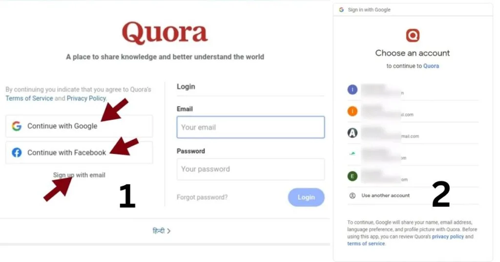 Quora Account Create